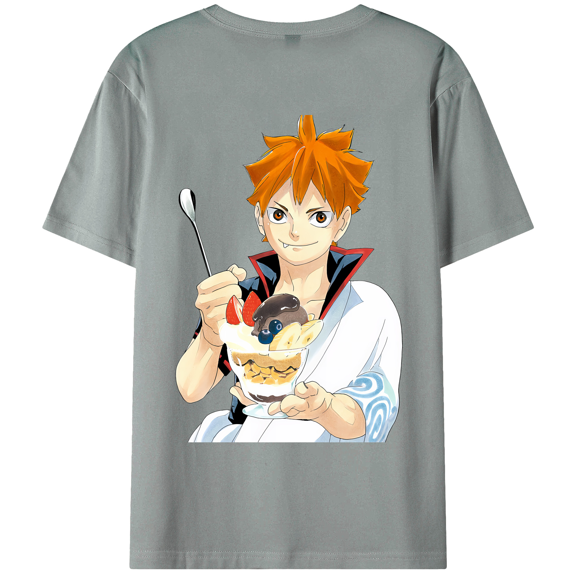（画像用） ハイキュー!! Haikyu!! 綿100％ メンズ半袖Tシャツ（バックプリント） 通気性